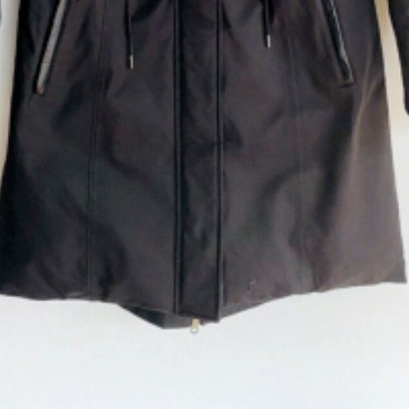 Mackage Enia L Lavish Fur Trim Down Coat Large Black WARM! Womens - Picture 2 of 10